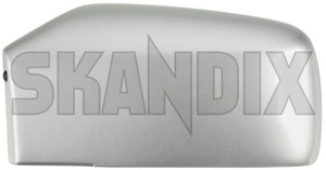 Cover cap, Outside mirror left pure silver 30882038 (1061080) - Volvo S40, V40 (-2004) - cover cap outside mirror left pure silver mirrorblinds mirrorcovers Genuine 329 drive for left lefthand left hand painted pure silver vehicles