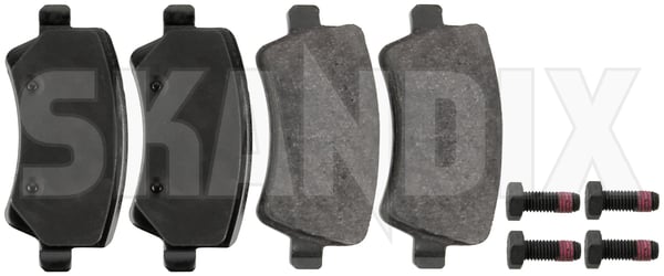Brembo P86021 Rear Brake Pads – For Volvo S60 S80 V60 V70 XC60 XC70 II
