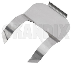 Spring clip, Handle Tailgate/ Bootlid 664554 (1061240) - Volvo P1800 - 1800e bootlidhandles brackets clamps holder holding mounting p1800e retainer retaining spring brackets spring clip handle tailgate bootlid spring metal plates tailgatehandles trunkhandles skandix SKANDIX 