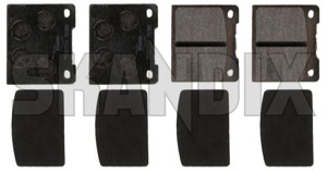 Brake pad set Rear axle System Girling 31261184 (1061436) - Volvo 140, 164, 200, P1800, P1800ES - 1800e brake pad set rear axle system girling p1800e Own-label axle girling part racing rear system