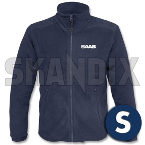 Jacket fleece jacket blue SAAB S  (1061734) - universal  - coats jacket fleece jacket blue saab s jackets Own-label blue fleece front full jacket longsleeved long sleeved s saab with zipper