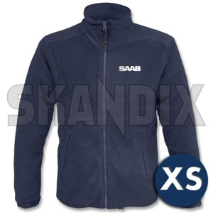 Jacket fleece jacket blue SAAB XS  (1061735) - universal  - coats jacket fleece jacket blue saab xs jackets Own-label blue fleece front full jacket longsleeved long sleeved saab with xs zipper
