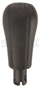 Gear Lever Leather charcoal 8698155 (1061925) - Volvo S60 (-2009), S80 (-2006), V70 P26, XC70 (2001-2007) - gear lever leather charcoal shift knob Genuine charcoal leather