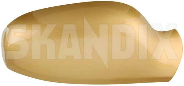 Cover cap, Outside mirror right maya yellow metallic 39971215 (1062090) - Volvo S60 (-2009), S80 (-2006), V70 P26 (2001-2007) - Keywords: cover cap outside mirror right maya yellow metallic mirrorblinds mirrorcovers Genuine 451 electronically foldable maya metallic painted right yellow