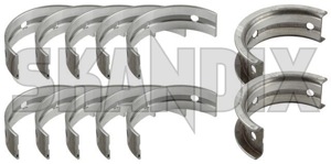 Main bearings shells, Crankshaft Standard Kit  (1062332) - Volvo C30, C70 (2006-), S40, V50 (2004-), S60 (-2009), S60 CC (-2018), S60, V60 (2011-2018), S80 (2007-), S80 (-2006), V40 (2013-), V40 CC, V60 CC (-2018), V70 P26, XC70 (2001-2007), V70, XC70 (2008-), XC60 (-2017), XC90 (-2014) - crankshaftbearing main bearings shells crankshaft standard kit mainbearings Own-label kit standard