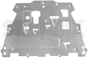 Engine Skid plate Aluminium 32289658 (1062482) - Volvo Polestar 1, S60 (2019-), S60, V60, V60 CC (2019-), S90, V90 (2017-), V90 CC, XC60 (2018-), XC90 (2016-) - covers engine skid plate aluminium oil pans protection protective plates shielding Genuine 5 5mm aluminium mm