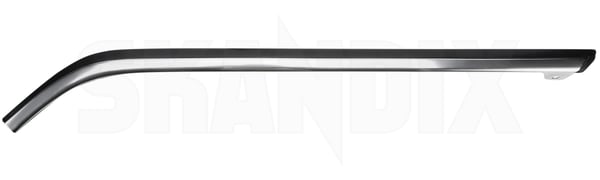 Drip rail moulding right A-pillar 1255791 (1062628) - Volvo 200 - Keywords: drip rail moulding right a pillar drip rail moulding right apillar trim moulding Genuine apillar a pillar chromeblack chrome black right