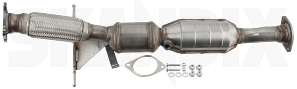 Katalysator 36000187 (1062705) - Volvo S60 (-2009), S80 (-2006), V70 P26 (2001-2007) - ОЕ-Nummern: 30650268, 36000077, 8603078, 8603623 - Keywords: gkat gkat g kat hauptkat hauptkatalysator kat katalysator p26 s60 s80 v70 Hausmarke flammrohr im integriert