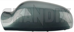 Cover cap, Outside mirror left mistral green 39971194 (1062713) - Volvo S60 (-2009), S80 (-2006), V70 P26 (2001-2007) - cover cap outside mirror left mistral green mirrorblinds mirrorcovers Genuine 449 electronically foldable green left mistral painted