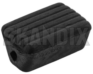 Handle, Ventilation flap Footwell 1255257 (1062730) - Volvo 140, 164, 200 - button handle ventilation flap footwell knob rubberbutton rubberknob Genuine footwell rubber