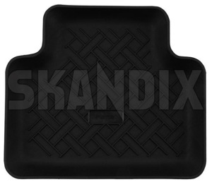 Floor accessory mat, single Synthetic material black rear left  (1062836) - Saab 9-3 (-2003) - floor accessory mat single synthetic material black rear left rensi Rensi black bowl left mat material plastic rear synthetic