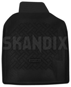 SKANDIX Shop Saab Ersatzteile: Fußmatte, einzeln Kunststoff schwarz vorne  rechts (1062839)