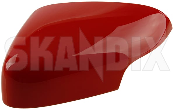 Cover cap, Outside mirror left passion red 39850579 (1063250) - Volvo C30, C70 (2006-), S40 (2004-), S60 (-2009), V50, V70 P26 (2001-2007) - ОЕ-Numbers: 39896573 - Keywords: cover cap outside mirror left passion red mirrorblinds mirrorcovers Genuine 612 left painted passion red
