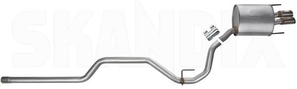 Rear Silencer 32019381 (1063268) - Saab 9-3 (2003-) - ОЕ-Numbers: 12759301, 12765685, 32016352 - Keywords: end silencer muffler mufler rear silencer saab / hedin alternative Saab Hedin Alternative Saab Hedin Alternative hidden tailpipe