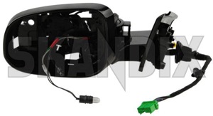Housing, Outside mirror left 31299650 (1063446) - Volvo V40 (2013-), V40 Cross Country - housing outside mirror left Genuine electronically foldable folding left memory mirror motor outside sender thermo with without
