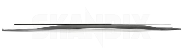 Trim moulding, Door upper front right Steel chromed 658193 (1063713) - Volvo 120, 130, 220 - Keywords: molding moulding trim moulding door upper front right steel chromed Genuine chromed front right steel upper