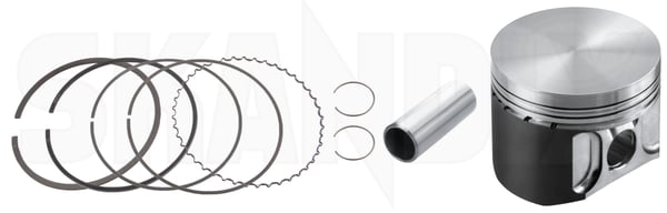 Kolben für Kolbenbolzen-Ø 22 mm Schmiedekolben B20 