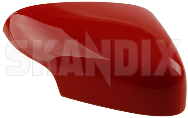 Cover cap, Outside mirror right passion red 39850599 (1064290) - Volvo C30, C70 (2006-), S40 (2004-), S60 (-2009), V50, V70 P26 (2001-2007) - ОЕ-Numbers: 39896576 - Keywords: cover cap outside mirror right passion red mirrorblinds mirrorcovers Genuine 612 painted passion red right