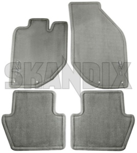 SKANDIX Shop Volvo Ersatzteile: Fußmattensatz Velours granit bestehend aus  4 Stück 9184592 (1064435)