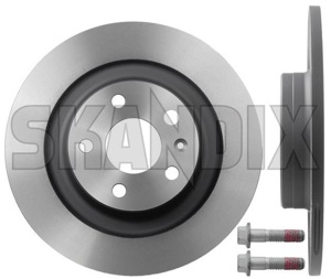 Brake disc Rear axle non vented 31423721 (1064443) - Volvo S60 (2019-), S90, V90 (2017-), V60 (2019-), V60 CC (2019-), V90 CC, XC60 (2018-) - brake disc rear axle non vented brake rotor brakerotors rotors Genuine 16 16inch 2 302 302mm additional and axle fits inch info info  left mm non note pieces please rear right rk01 solid vented