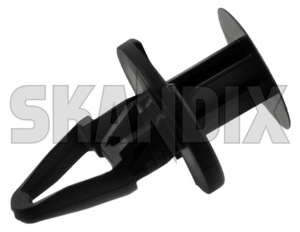 Clip Inner fender Engine protection plate 11571109 (1064921) - Saab 9-5 (2010-), 9-5 (-2010) - clip inner fender engine protection plate staple clips Own-label black engine fender inner material plastic plate protection synthetic