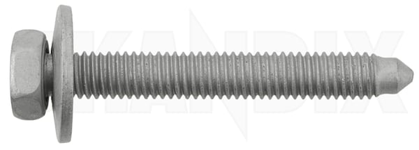 Screw/ Bolt M6 Headlights 11900327 (1065769) - Saab 9-3 (2003-), 9-5 (-2010) - Keywords: screw bolt m6 headlights screwbolt m6 headlights Genuine Hedin Saab Parts 40 40mm headlights m6 metric mm thread with