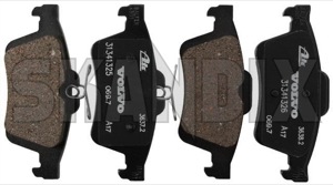 Brake pad set Rear axle 31341327 (1066556) - Volvo V40 (2013-), V40 (2013-), V40 XC, V40 Cross Country - brake pad set rear axle Genuine axle rear rk01