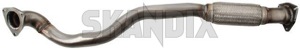 Downpipe single tube flexible 32019384 (1066735) - Saab 9-3 (2003-) - downpipe single tube flexible exhaust pipe header pipe Own-label flexible single tube