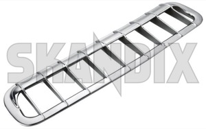 Grille air intake chromed Aluminium 665291 (1066845) - Volvo P1800, P1800ES - 1800e frames grids grille air intake chromed aluminium inlets p1800e skandix SKANDIX aluminium chromed