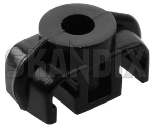 Clip Brake line 947685 (1066903) - Volvo 200 - clip brake line staple clips Genuine 2 black brake line material plastic synthetic