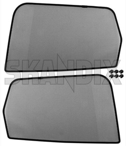 Window blinds Side window, door rear Kit for both sides 31399213 (1067396) - Volvo XC60 (-2017) - roller blinds window blinds side window door rear kit for both sides Genuine both cover cover  door drivers for kit left moulded passengers rear right side sides window window 