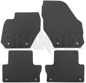 SKANDIX Shop Volvo Ersatzteile: Fußmattensatz Textil schwarz (offblack)  bestehend aus 4 Stück 39800562 (1067417)