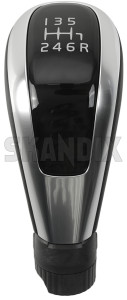 SKANDIX Shop Volvo Ersatzteile: Schaltknauf Leder charcoal