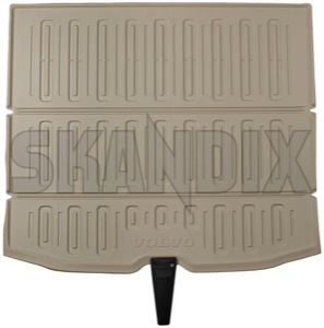 Trunk mat soft beige Synthetic material 31426142 (1067428) - Volvo XC60 (-2017) - trunk mat soft beige synthetic material Genuine beige bowl high mat material plastic soft synthetic