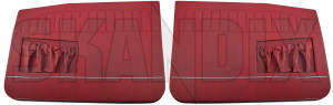 Interior door panel front red Kit for both sides  (1067739) - Volvo 120, 130, 220 - covering covers door cards interior door panel front red kit for both sides upholstery Own-label 518 544 518544 518 544 both drivers for front kit left passengers red right side sides