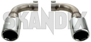 Exhaust pipe Stainless steel Kit 31399337 (1067841) - Volvo S60, V60 (2011-2018) - exhaust pipe stainless steel kit Genuine 90 90mm for kit mm rdesign r design round stainless steel vehicles with