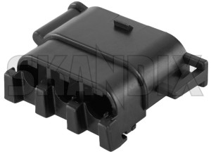 Plug housing for Control, Headlight aiming 970764 (1067870) - Volvo 700, 900, S90, V90 (-1998) - plug housing for control headlight aiming Genuine 3 3terminal aiming black control control  for headlight terminal vehicles with