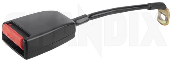 Lock, Safety belt Rear seat 4155594 (1068094) - Saab 900 (-1993) - Keywords: belts buckle end catch lock safety belt rear seat Genuine Hedin Saab Parts backseats bench fond rear rearbench rearseats seat seats