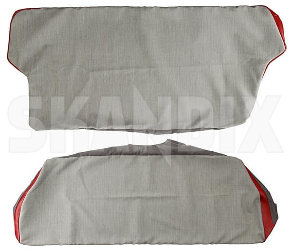 Upholstery Rear seat Seat surface Back rest red-grey Kit (1068212) - Volvo PV - Keywords: upholstery rear seat seat surface back rest red grey kit upholstery rear seat seat surface back rest redgrey kit Own-label 28 166 28166 28 166 back backrest backseats bench cushion fond kit lower rear rearbench rearseats redgrey red grey rest seat seatback seats surface upper