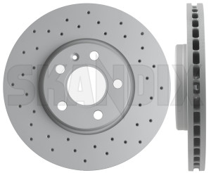 Brake disc Front axle perforated internally vented Sport Brake disc 31423722 (1068305) - Volvo S60 (2019-), S90, V90 (2017-), V60 (2019-), V60 CC (2019-) - brake disc front axle perforated internally vented sport brake disc brake rotor brakerotors rotors zimmermann Zimmermann abe  abe  16 16inch 2 296 296mm additional and axle brake certification disc fits front general inch info info  internally left mm note perforated pieces please right sport vented with