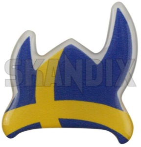 Sticker Viking helmet  (1068316) - universal  - decals label sticker viking helmet Own-label 43 43mm adhesive gel helmet label mm viking
