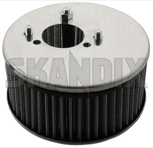 Performance Air filter tall rear Dual carburettor SU HS6  (1068457) - Volvo 120, 130, 220, 140, P1800, PV, P210 - 1800e airfilters p1800e performance air filter tall rear dual carburettor su hs6 sports Own-label 6 carburetor carburettor connector crankcase double dual high hs hs6 rear stage stud su tall twin two twostage ventilation without