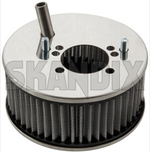 Performance Air filter tall front Dual carburettor SU HIF6  (1068459) - Volvo 120, 130, 220, 140, 200 - airfilters performance air filter tall front dual carburettor su hif6 sports Own-label carburetor carburettor connector crankcase double dual front hif6 high stage stud su tall twin two twostage ventilation with