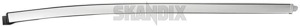 Drip rail moulding left rear Section 39992631 (1068715) - Volvo S60 (-2009) - drip rail moulding left rear section trim moulding Genuine 130 426 left metallic painted rear section silver