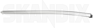 Drip rail moulding right rear Section flint grey 39992646 (1068716) - Volvo S60 (-2009) - drip rail moulding right rear section flint grey trim moulding Genuine 426 flint grey rear right section silver