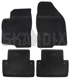 SKANDIX Shop Volvo Ersatzteile: Fußmattensatz Textil grau bestehend aus 4  Stück 39967698 (1068981)
