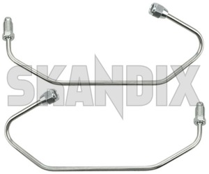 Brake lines set Front axle outer for both sides  (1069044) - Volvo 120, 130, 220, P1800 - 1800e brake lines set front axle outer for both sides p1800e Own-label      1  1circuit 1 circuit axle both brake caliper disc drivers for front hose left outer passengers right side sides