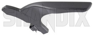 Handle, Seat adjustment for height adjustment 31369498 (1069775) - Volvo C30, S40, V50 (2004-), S60 (-2009), S60, V60, S60 CC, V60 CC (2011-2018), S80 (2007-), S80 (-2006), V40 (2013-), V40 CC, V70 P26, XC70 (2001-2007), V70, XC70 (2008-), XC60 (-2017), XC90 (-2014) - handle seat adjustment for height adjustment handles manual adjuster Genuine adjustment charcoal drive for hand height left lefthand left hand lefthanddrive lhd passengers seat seats vehicles