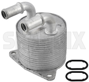 Oil cooler, Gearbox oil 31437022 (1069964) - Volvo S60 (2019-), S60, V60, S60 CC, V60 CC (2011-2018), S80 (2007-), S90, V90 (2017-), V40 (2013-), V40 CC, V60 (2019-), V70, XC70 (2008-), V90 CC, XC40, XC60 (-2017), XC90 (2016-) - oil cooler gearbox oil Own-label automatic transmission