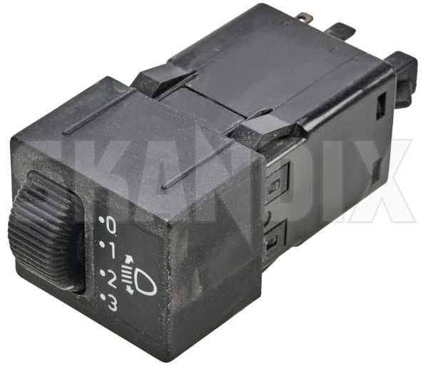 Switch, Headlight range adjustment 4063152 (1070176) - Saab 900 (-1993) - Keywords: buttons push buttons snaps switch headlight range adjustment Own-label examined part used